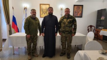 Иерей Тимофей Чайкин провел встречу с заместителем атамана Волжского казачьего войска