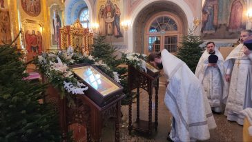 Освящены иконы святого благоверного князя Александра Невского и святой мученицы Татианы