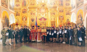 В престольный день храма свт. Николая в Заяицком состоялось верстание студентов Первого казачьего университета