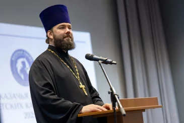 Настоятель храма принял участие в открытии Слёта казачьих кадетских классов Москвы «Казачья смена — 2025»