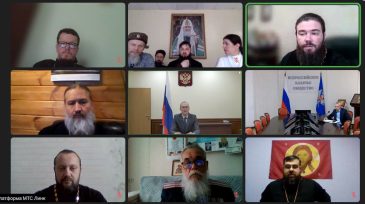 Настоятель храма провел видеоконференцию с духовенством, атаманами и казаками Дальнего Востока